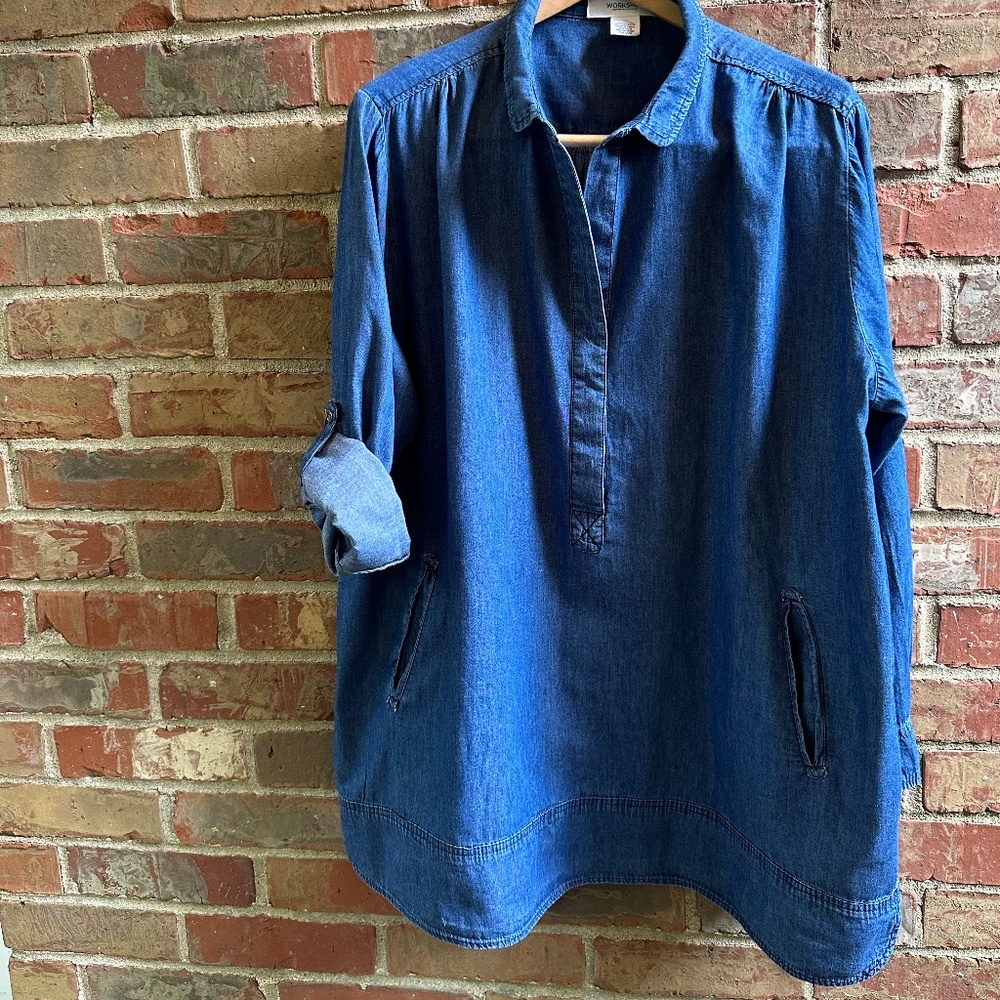 EUC Workshop Republic - Chambray Tunic - 3X - Pockets!